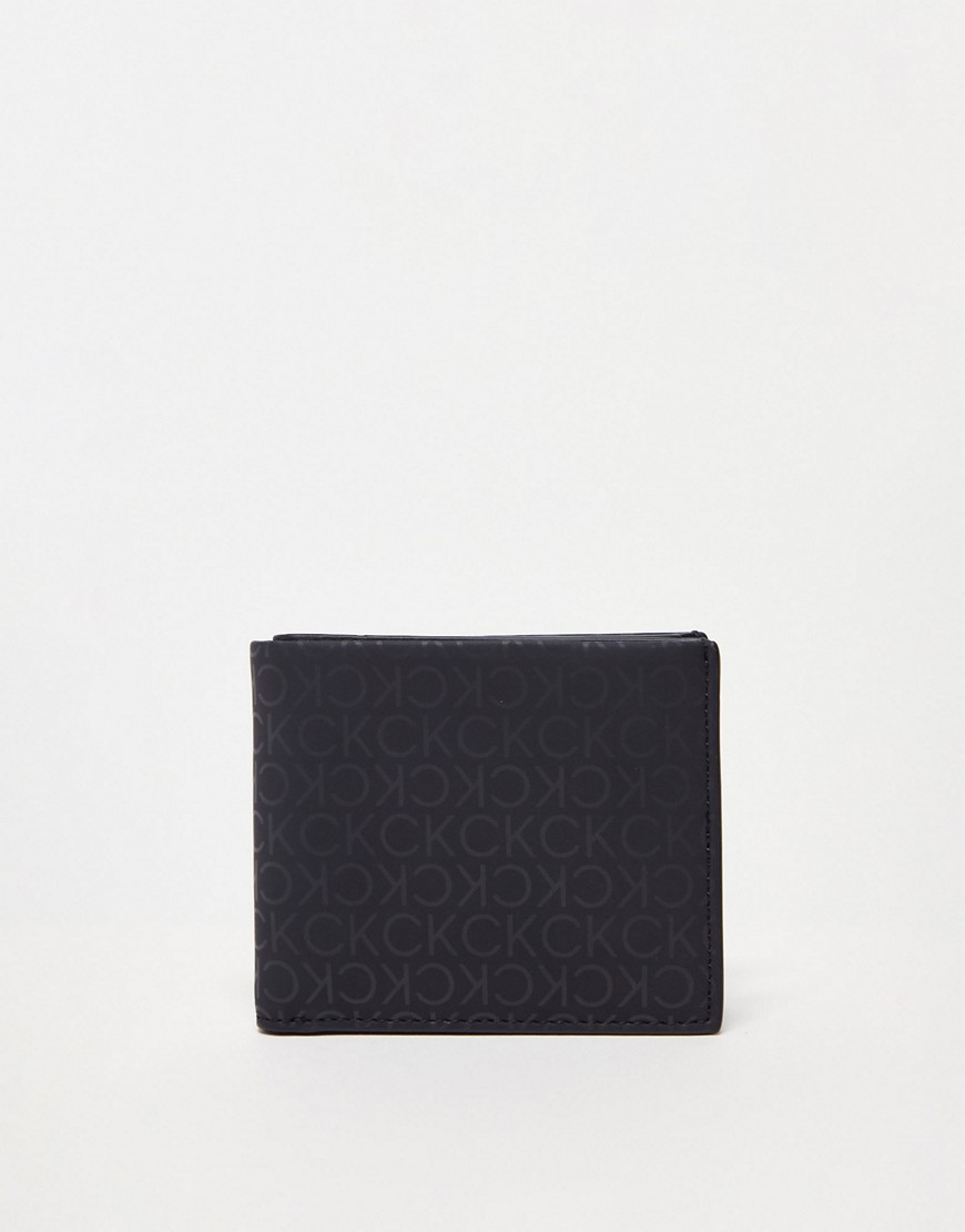 Calvin Klein monogram wallet in black