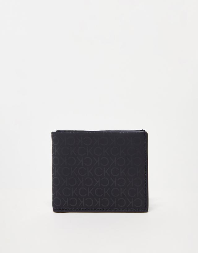 Calvin Klein monogram wallet in black