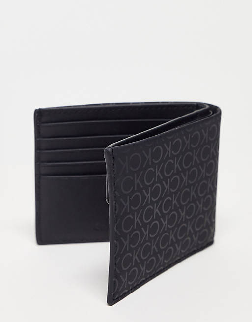 Calvin Klein monogram wallet in black | ASOS