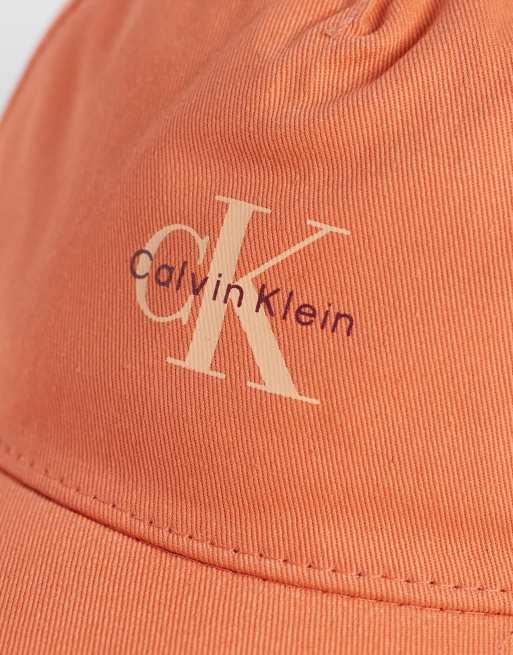Calvin Klein – Monologo – Baseballkappe in Orange , 2 von 3