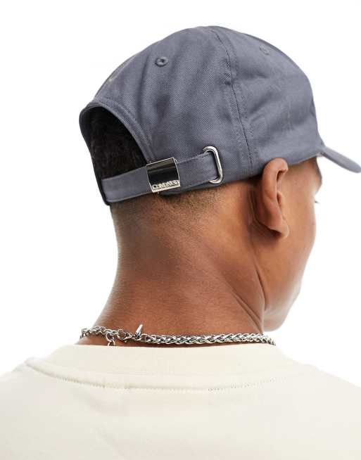 Calvin Klein – Mörkgrå baseball-keps med broderi, 4 av 4