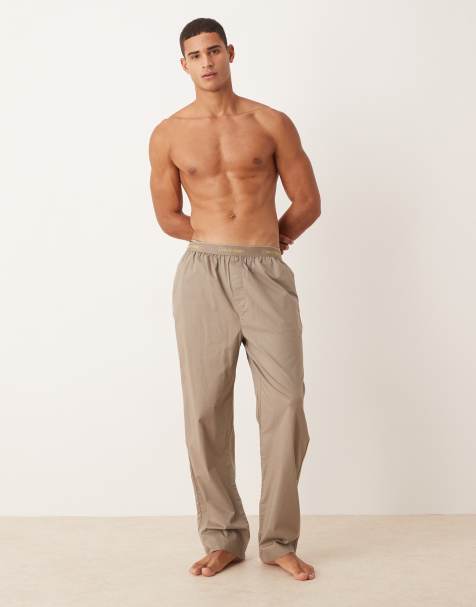 Calvin Klein – Mörkgrå pyjamasbyxor i bomull - view 1