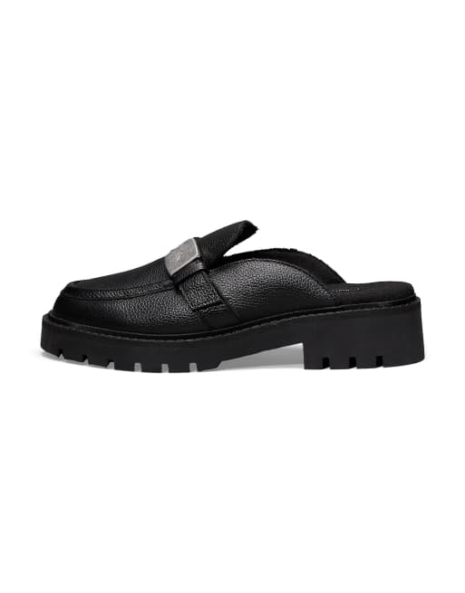 Calvin Klein - Mules à semelle plateforme - Noir