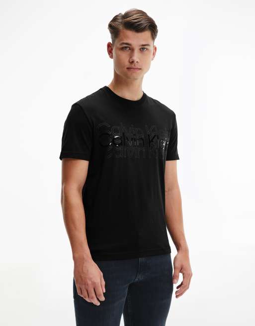 CALVIN KLEIN, Black Men's T-shirt