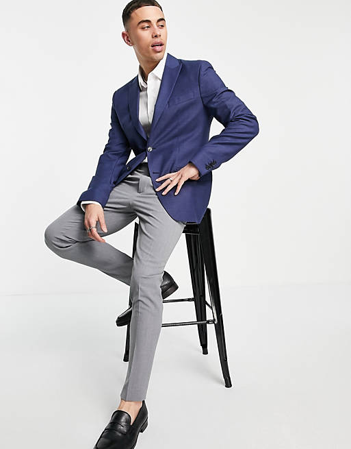 Calvin Klein multicolour wool slim fit suit jacket | ASOS