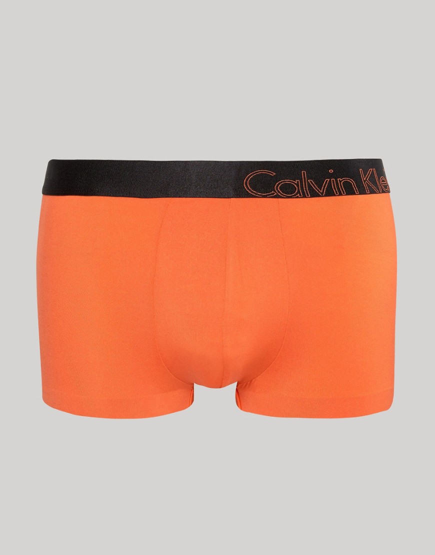 Calvin Klein - Naadloze boxershorts van microvezel-Oranje