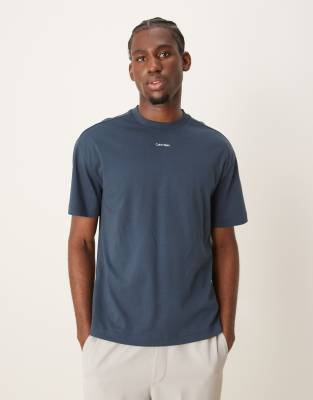 Calvin Klein Calvin Klein nano logo t-shirt in blue