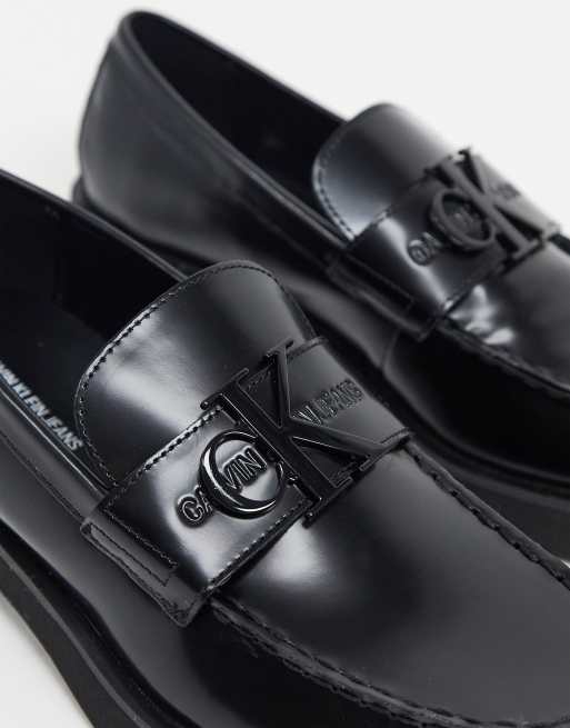 Calvin Klein novic chunky loafers in black