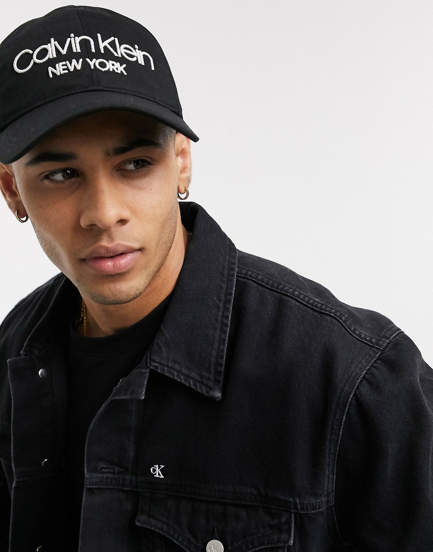 Calvin Klein NY cap in black