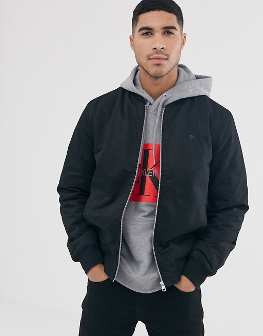 Calvin Klein nylon bomber jacket