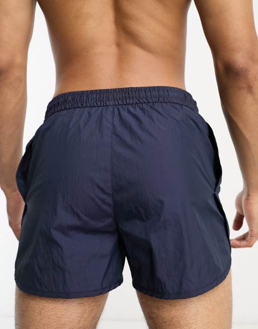 Calvin Klein nylon medium drawstring swim shorts in navy | ASOS