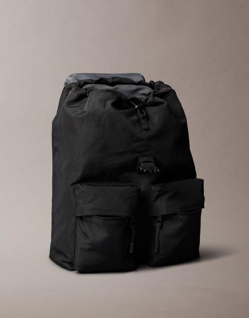 Calvin Klein Black Nylon Backpack/Bag 4D3433G_UB1_main main image 3