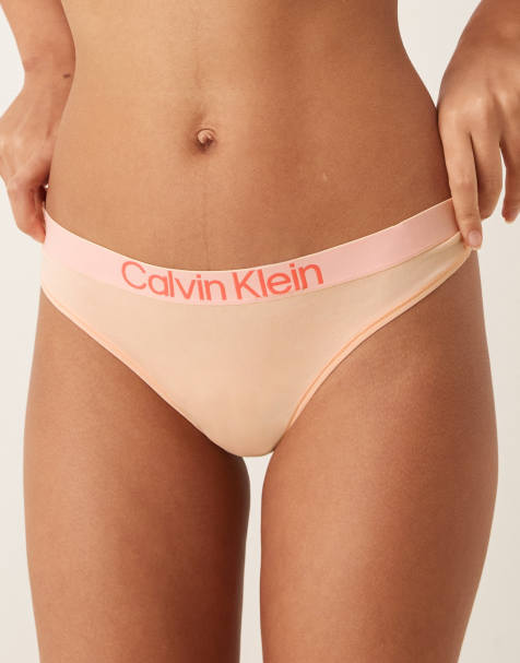 Calvin Klein – Orange, extra mjuk stringtrosa i bomull - view 1