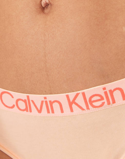 Calvin Klein – Orange, extra mjuk stringtrosa i bomull, 3 av 4