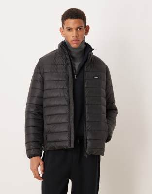 Calvin Klein Padded Jacket In Brown