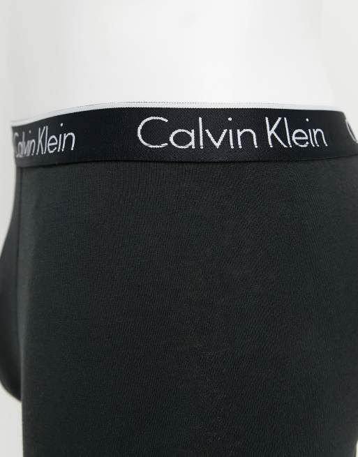 Calvin Klein - Pakke med 2 par boksershorts med logolinning i sort og hvid, 4 af 4