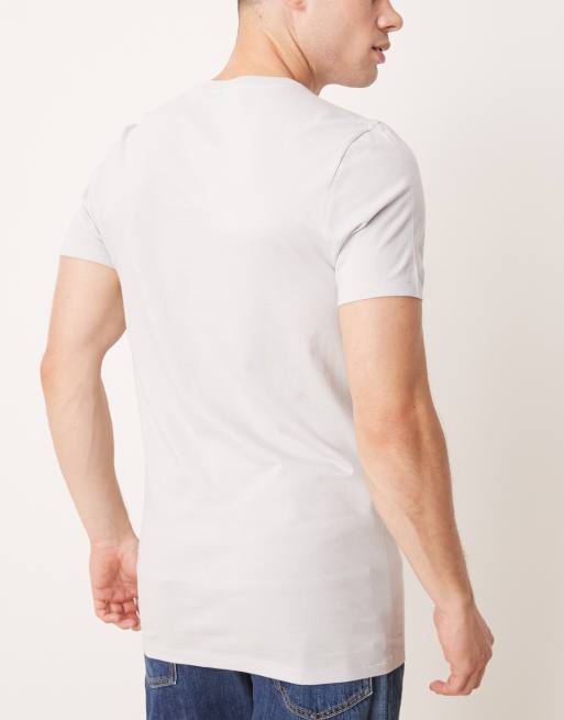 Calvin Klein - Pakke med 3 kortærmede T-shirts i marineblå/grå/blå, 4 af 4