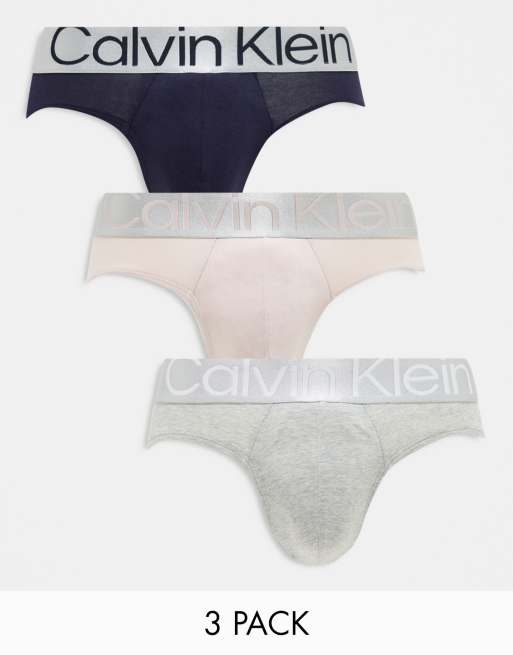 Calvin Klein - Pakke med 3 par multifarvede briefs med stretch i bomuld
