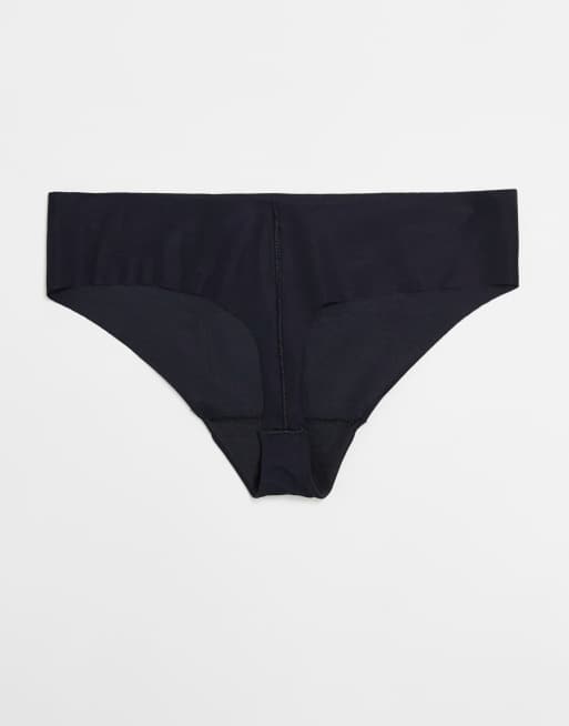 Calvin Klein - Pakke med 3 sømløse mikrofiber-g-strenge i sort/beige/grålilla, 2 af 3