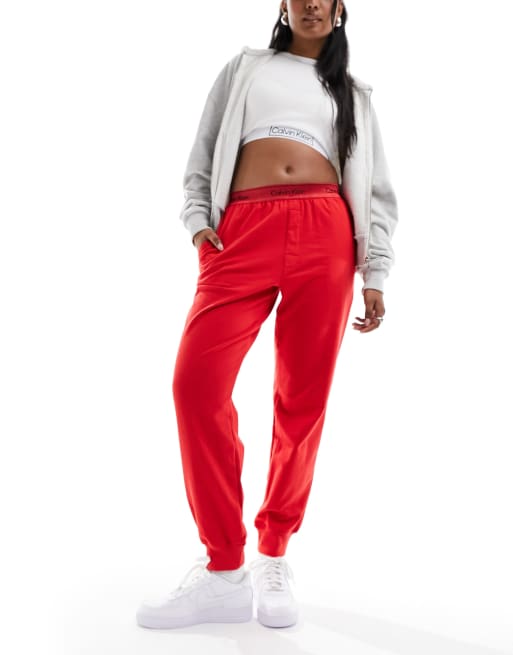 Pantalon discount jogging rouge