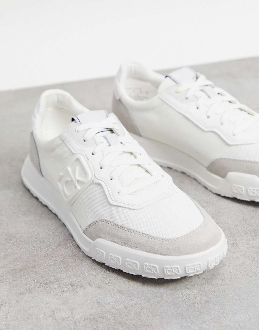 Calvin Klein parker runner sneakers in white
