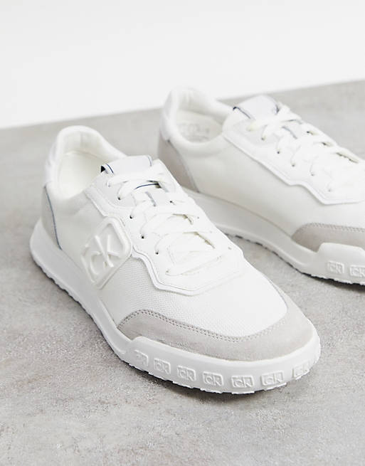 zonnebloem Onderdrukken strak Calvin Klein parker runner sneakers in white | ASOS