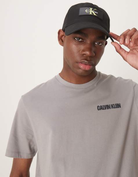 Calvin Klein patch logo cap in black - view 1