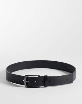 Calvin Klein Women's Black Pebble Buckle Belt 35Mm In