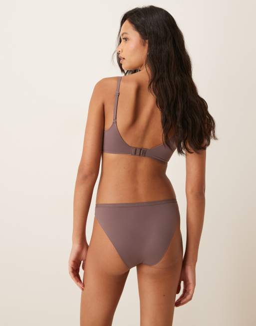Calvin Klein - Perfectly Fit - Bas de bikini - Marron, 3 de 4