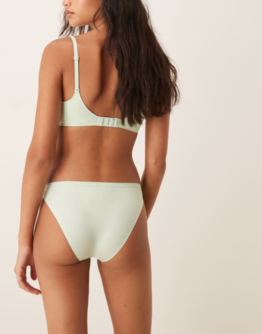 Calvin Klein – Perfectly Fit – Bezszwowe figi od bikini w kolorze miętowym, 3 z 4