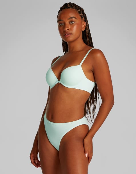 Calvin Klein – Perfectly Fit – Bikini-Slip in Aqua-Blau - view 1
