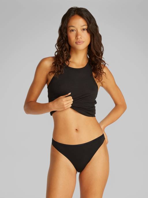 Calvin Klein – Perfectly Fit – Bikinihose in Schwarz