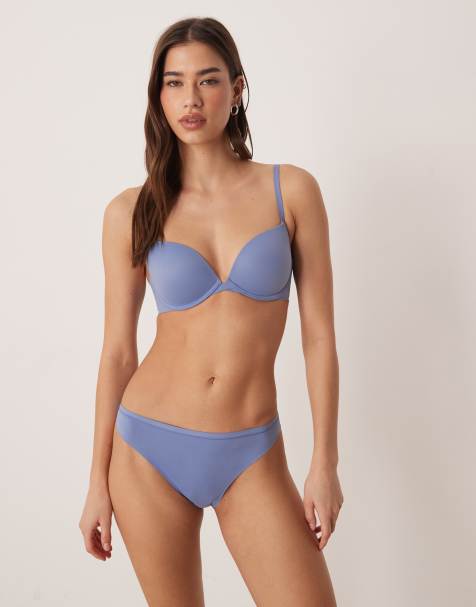 Calvin Klein Perfectly Fit bra and pant in blue - view 1