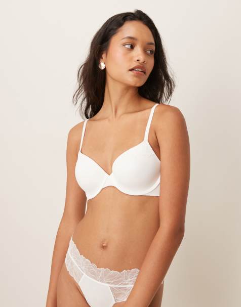 Calvin Klein - Perfectly Fit Lace - Reggiseno coprente leggermente foderato bianco - view 1