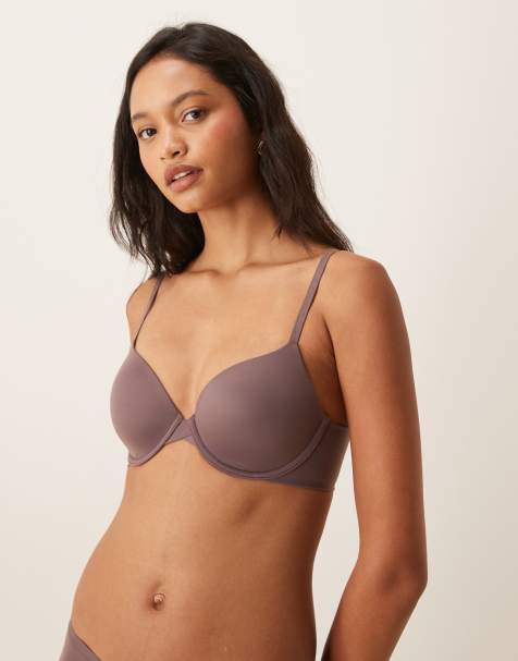 Calvin Klein Perfectly Fit lightly lined bra in mauve - view 1
