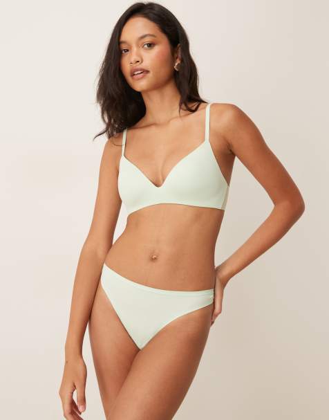 Calvin Klein – Perfectly Fit – Miętowy biustonosz bez fiszbin - view 1