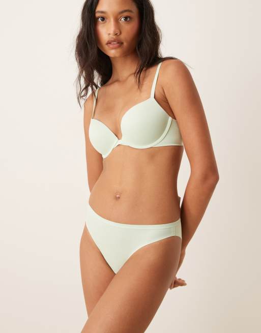 Calvin Klein - Perfectly fit - Diep uitgesneden push-up bh in mintgroen, 5 van 5