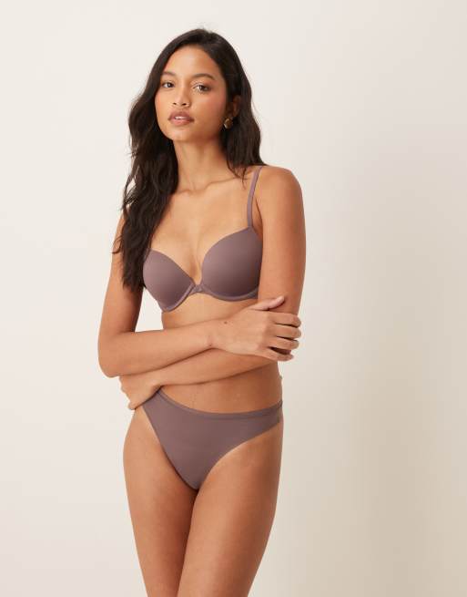 Calvin Klein – Perfectly Fit – Push-up-BH in Braun mit tiefem Ausschnitt, 2 von 4