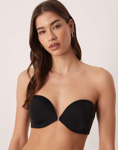 Calvin Klein - Perfectly Fit - Strapless bh met gesp aan de voorkant in zwart - view 1