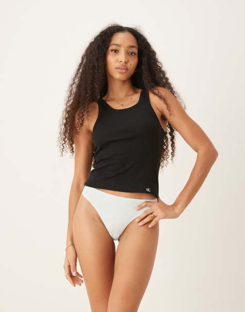 Calvin Klein - Perfectly Fit - String - Bleu pâle - view 1