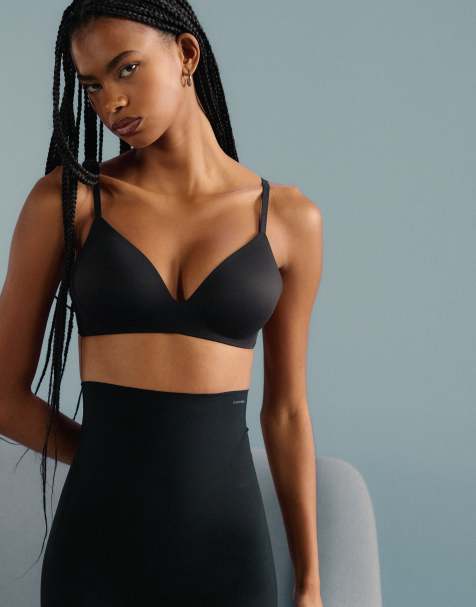 Calvin Klein - Perfectly Fit - T-shirt-bh zonder beugel in zwart - view 1