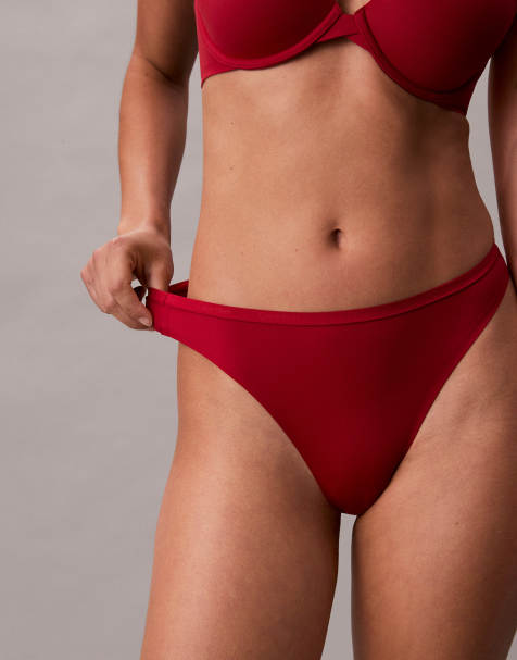 Calvin Klein perfectly fit thong in red
