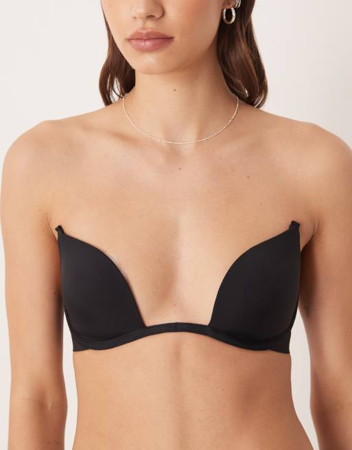 Calvin Klein – Perfectly Fit – Tief ausgeschnittener BH in Schwarz, 4 von 4