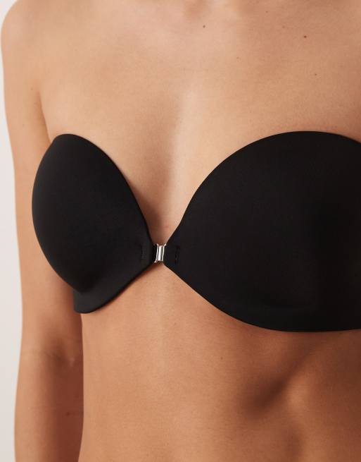 Calvin Klein – Perfectly Fit – Trägerloser BH in Schwarz mit Schnalle vorne, 4 von 4
