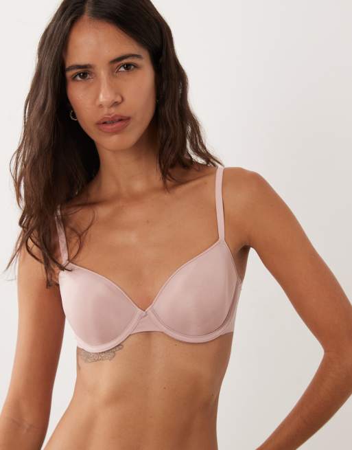 Calvin Klein Perfectly Fit ultra lightly lined demi bra in light pink, 4 of 4