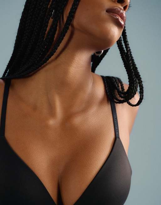 Calvin Klein Perfectly Fit wireless t-shirt bra in black, 2 of 4