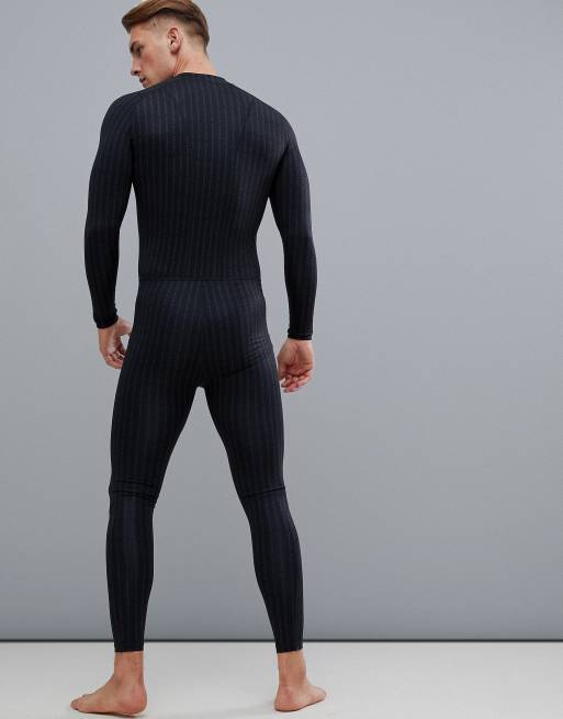 Calvin Klein Performance all over logo compression body suit