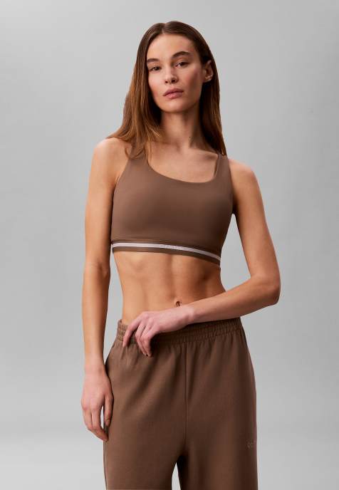 Calvin Klein Performance - Brassière de sport maintien intermédiaire à séchage rapide - Shitake - view 1