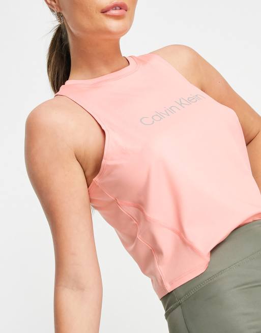 Pink calvin on sale klein top