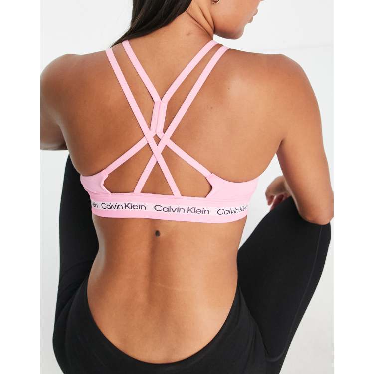 Calvin Klein Performance Strappy Back Logo Sports Bra (£20